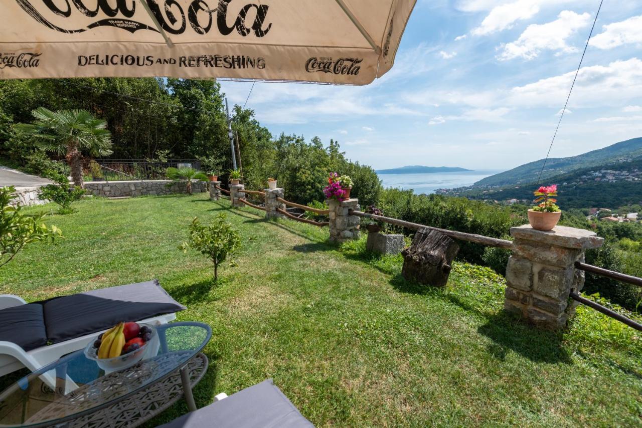 Sea View Apartment With Garden Near Opatija Veprinac Exterior foto
