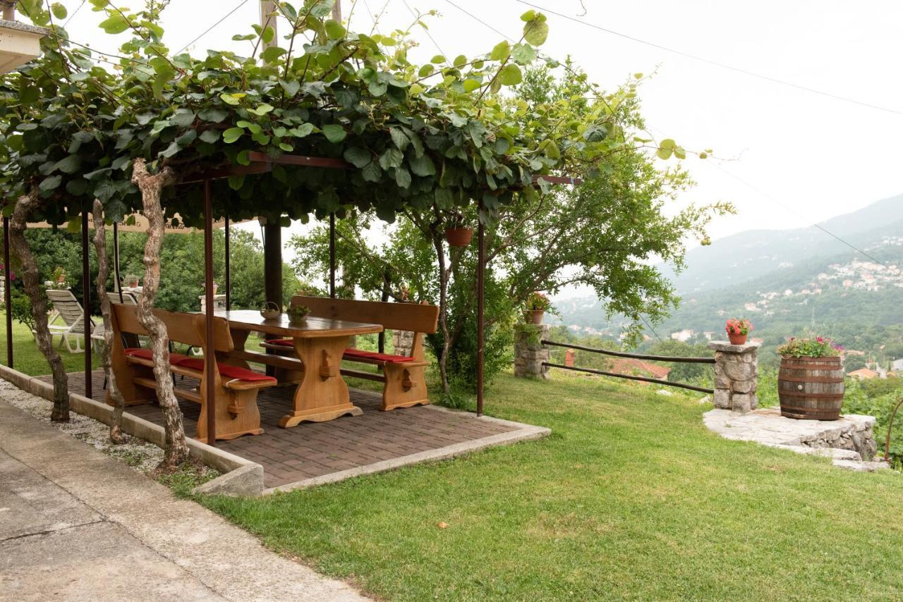 Sea View Apartment With Garden Near Opatija Veprinac Exterior foto
